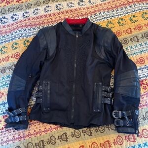 Speed and Strength black motorcycle moto jacket sz. medium, good used condition